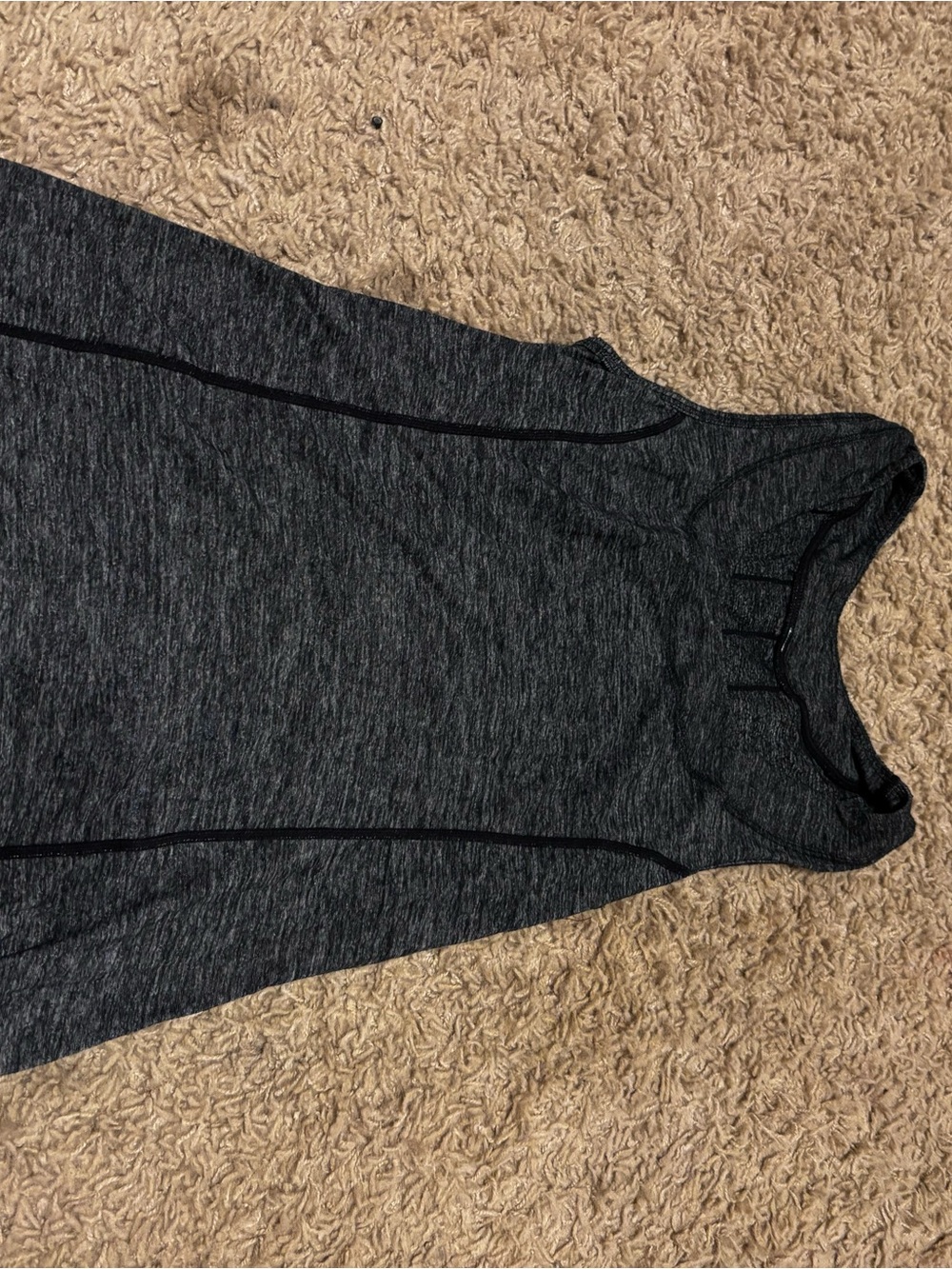 lululemon athletica Dark Gray Heather Sleeveless Tank